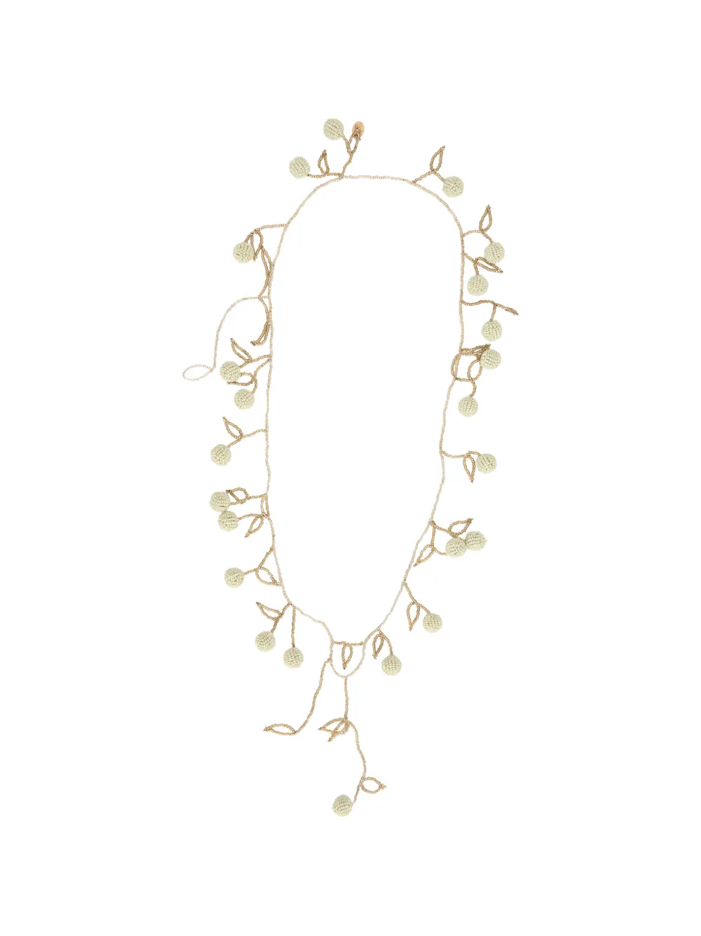 Ожерелье с бисерными листьями Red(V), золотой
Ожерелье с бисерными листьями Red(V), золотой