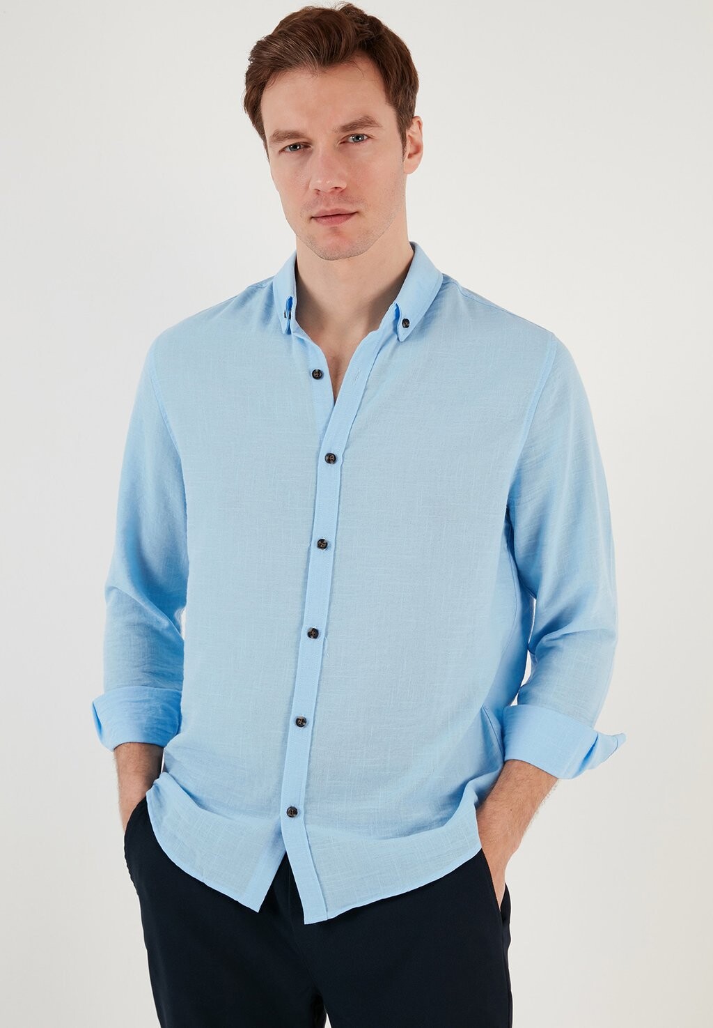 Рубашка Regular Fit Buratti, синяя
Рубашка Regular Fit Buratti, синяя