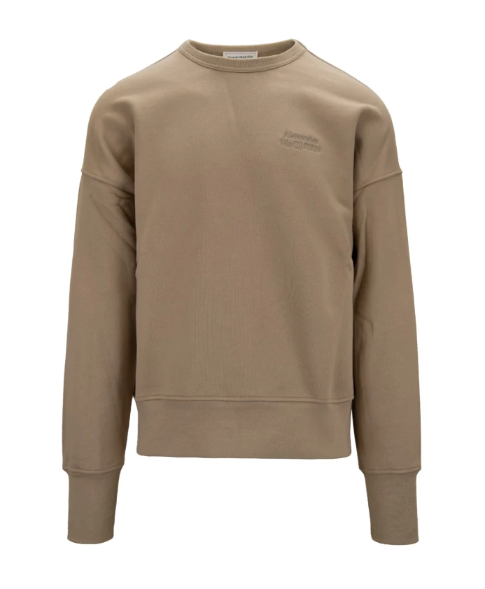 Мужская толстовка-пуловер с вышитым логотипом. Alexander Mcqueen, коричневый
Мужская толстовка-пуловер с вышитым логотипом. Alexander Mcqueen, коричневый