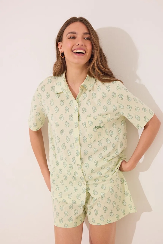 Хлопковая пижама Women'Secret, зеленый
Хлопковая пижама Women'Secret, зеленый