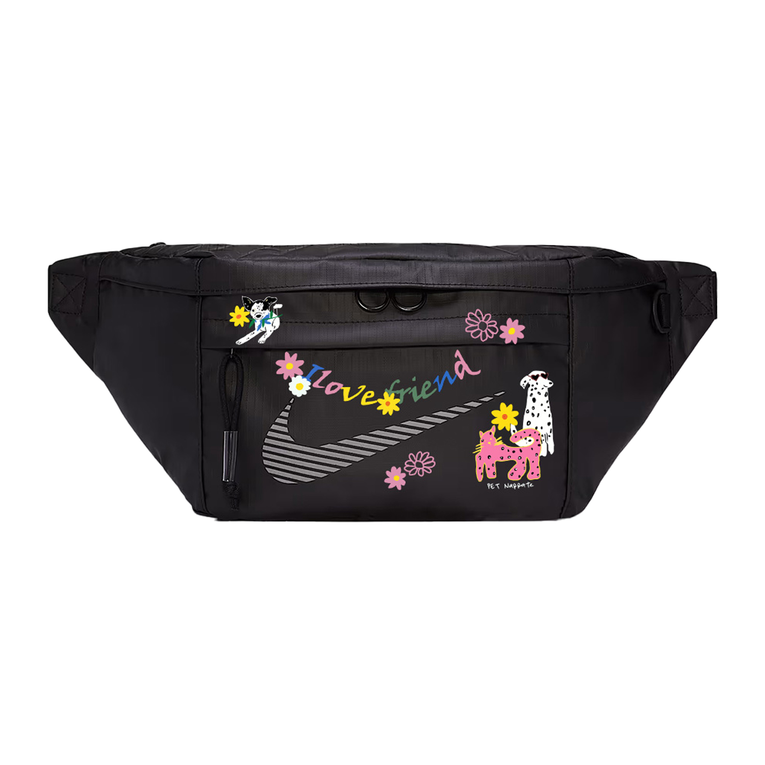 Nike Тканевая поясная сумка Regular Unisex черная, Abstract Style
Nike Тканевая поясная сумка Regular Unisex черная, Abstract Style