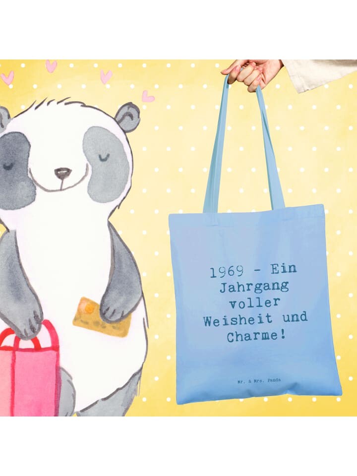 Сумка для переноски Mr & Mrs Panda Spruch 1969 Geburtstag, небесно-синий
Сумка для переноски Mr & Mrs Panda Spruch 1969 Geburtstag, небесно-синий