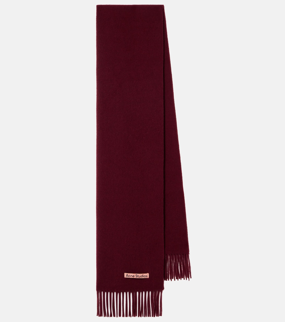 Канадский шерстяной шарф Acne Studios, Burgundy Melange 
Канадский шерстяной шарф Acne Studios, Burgundy Melange