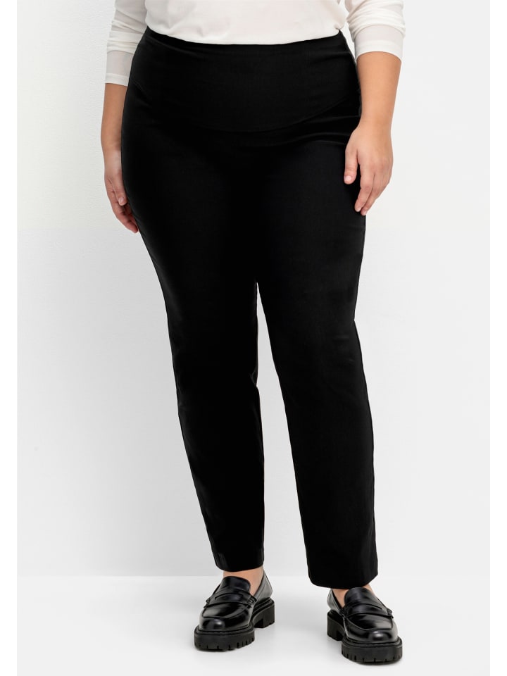 Тканевые брюки sheego, черный
Тканевые брюки sheego, черный