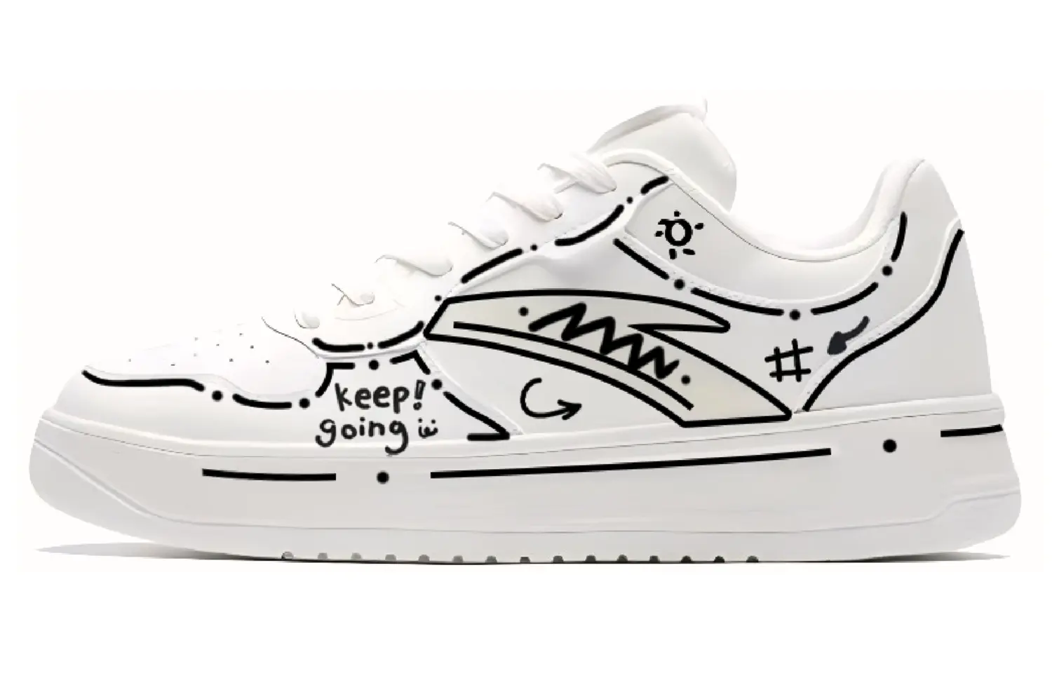 ANTA Кроссовки Barbaric Illustrator с низким верхом и противоскользящей амортизацией для скейтбординга, мужские, черно-белые
ANTA Кроссовки Barbaric Illustrator с низким верхом и противоскользящей амортизацией для скейтбординга, мужские, черно-белые