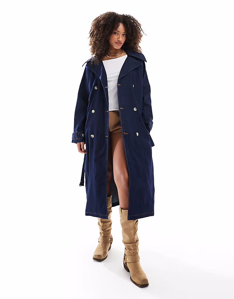 Джинсовый тренчкот в стиле вестерн от Miss Selfridge
Джинсовый тренчкот в стиле вестерн от Miss Selfridge