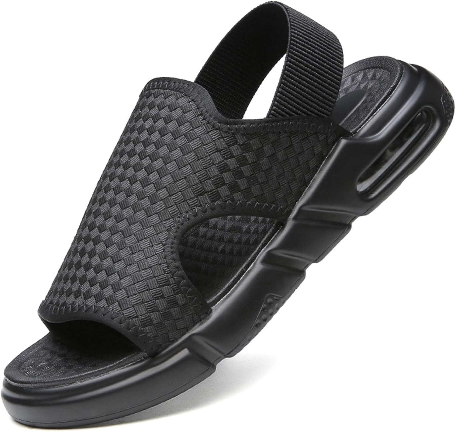Мужские плетеные сандалии RiceelSor с мягкой подошвой, открытым носком, летние, для улицы, без шнурков, дышащие, нескользящие, удобные, пляжные, повседневные, с эффектом увеличения роста, черный
Мужские плетеные сандалии RiceelSor с мягкой подошвой, открытым носком, летние, для улицы, без шнурков, дышащие, нескользящие, удобные, пляжные, повседневные, с эффектом увеличения роста, черный