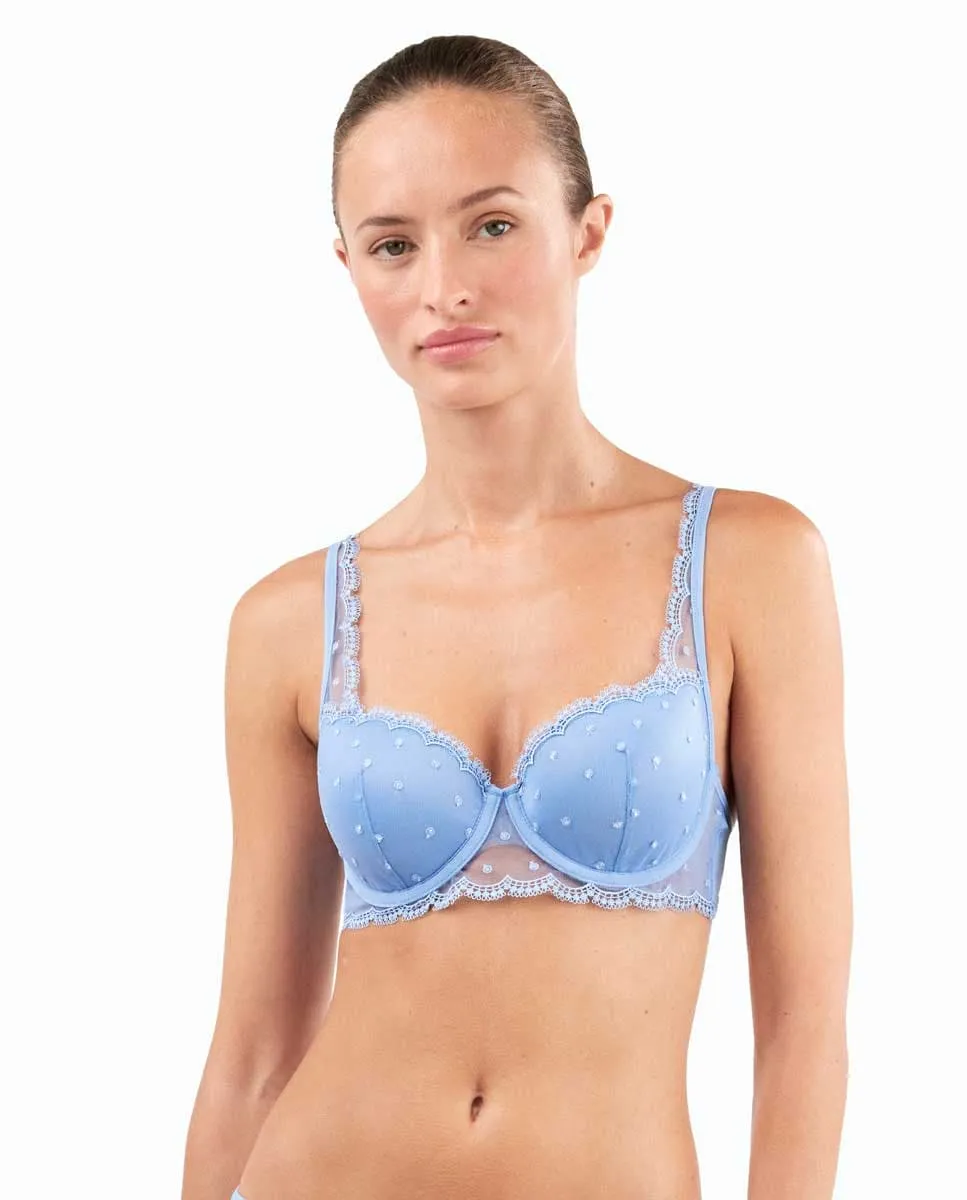 Бюстгальтер с кружевной отделкой Gisela, синий
Бюстгальтер с кружевной отделкой Gisela, синий