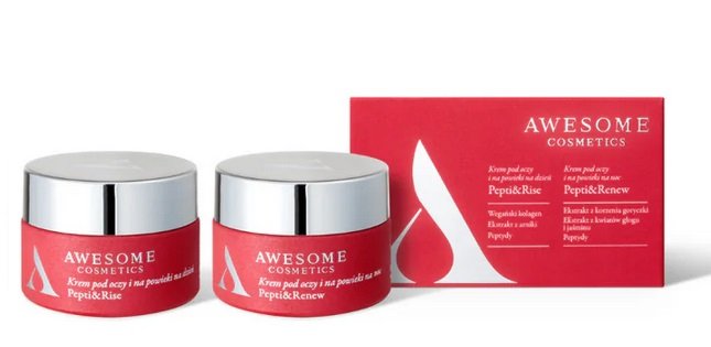 Awesome Cosmetics, набор кремов для век и кожи вокруг глаз Pepti Rise, 2x10 мл
Awesome Cosmetics, набор кремов для век и кожи вокруг глаз Pepti Rise, 2x10 мл