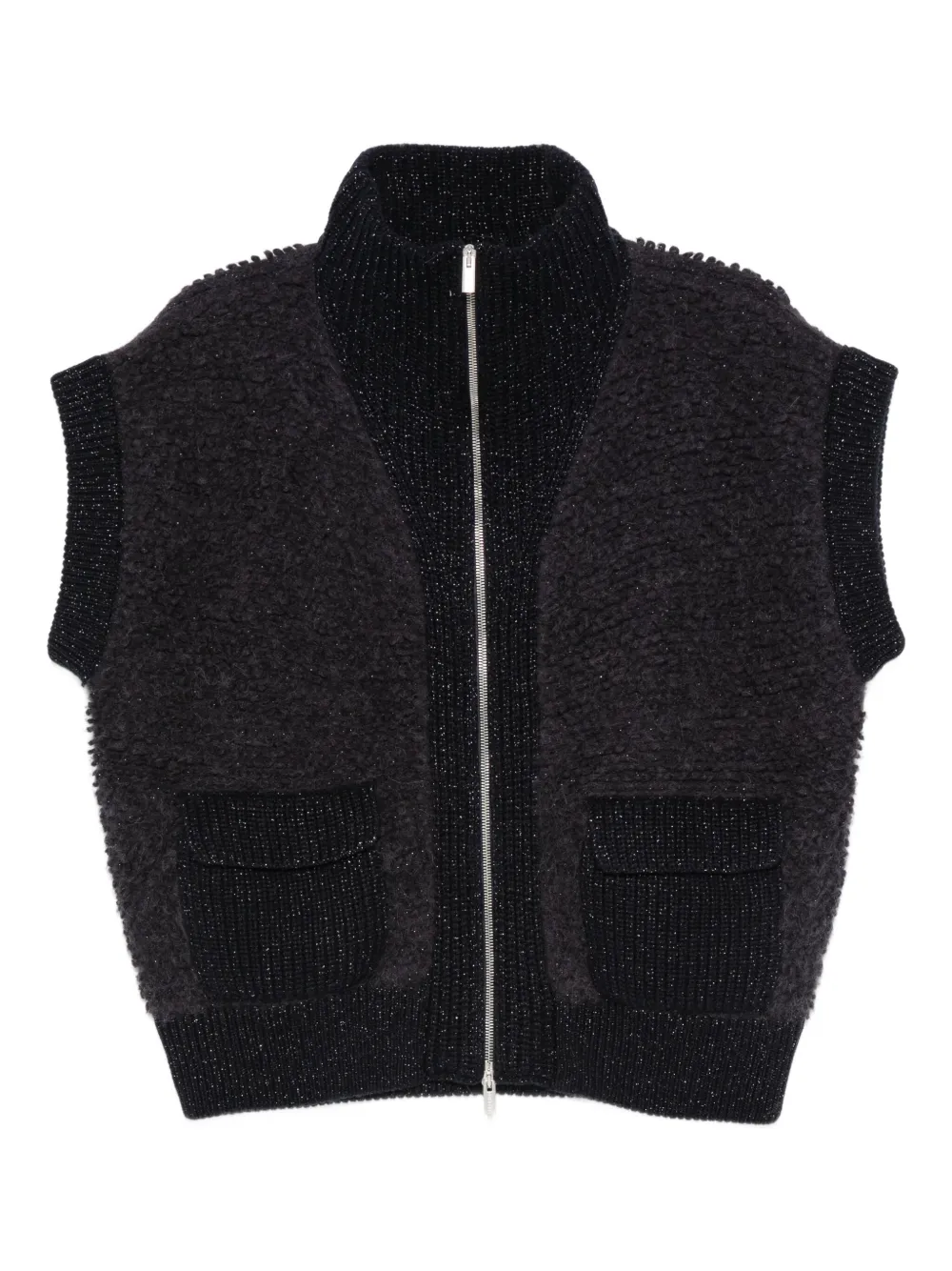 Кардиган с карманом на молнии спереди Peserico, синий
Кардиган с карманом на молнии спереди Peserico, синий