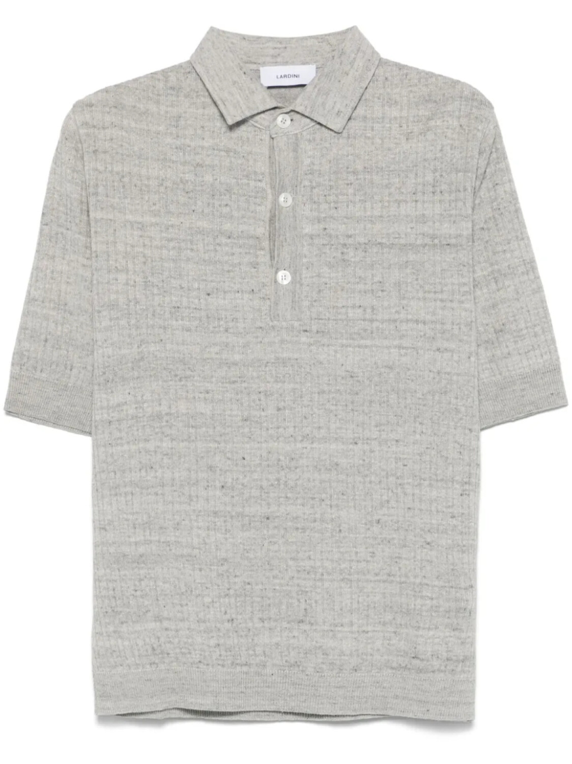 Lardini меланжевая рубашка поло, серый 
Lardini меланжевая рубашка поло, серый