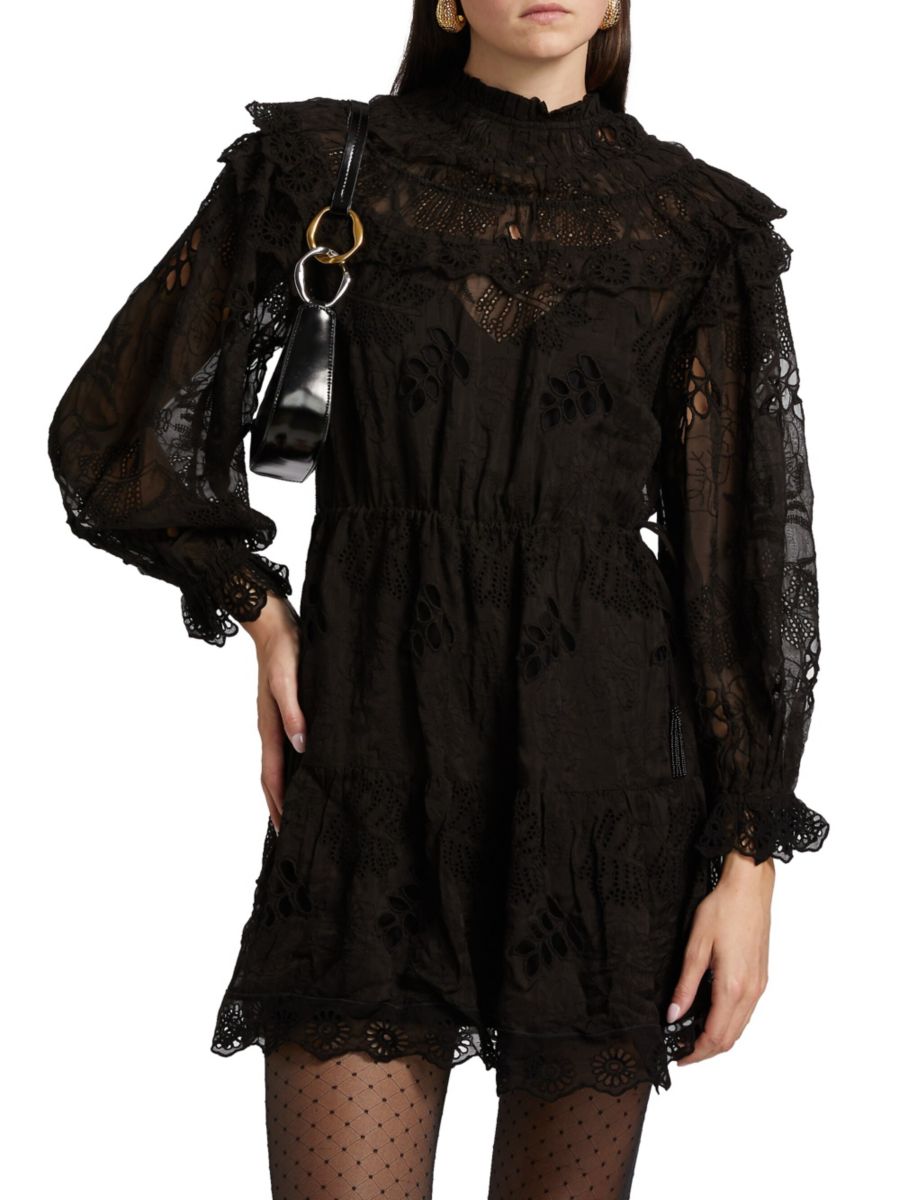 Мини-платье из органзы с цветочным принтом Farm Rio, черный
Мини-платье из органзы с цветочным принтом Farm Rio, черный