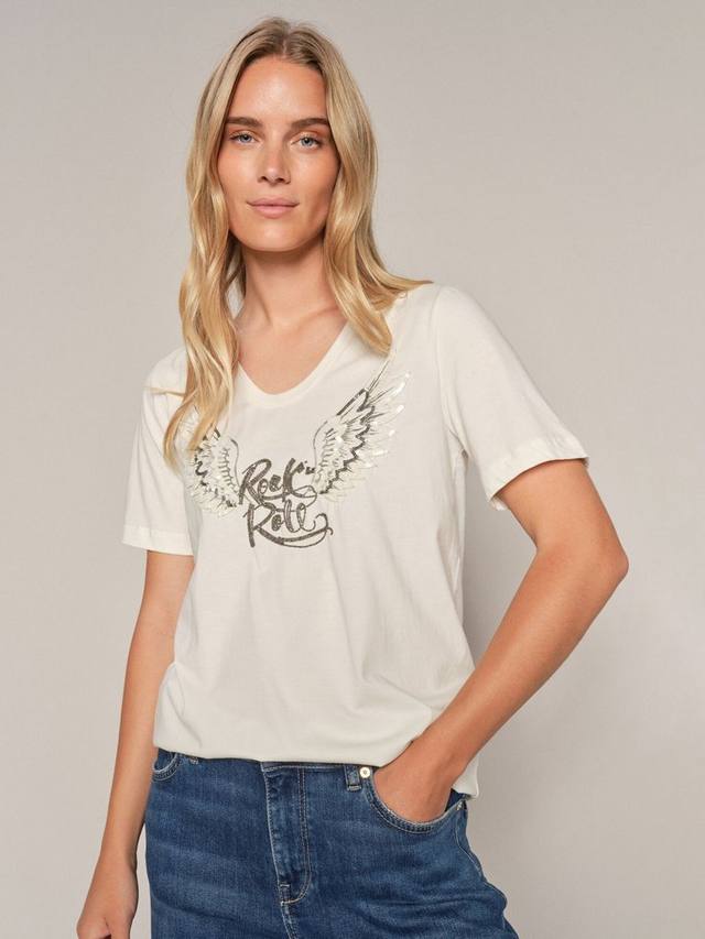 Футболка Faye в стиле рок-н-ролл MOS MOSH, Ecru
Футболка Faye в стиле рок-н-ролл MOS MOSH, Ecru