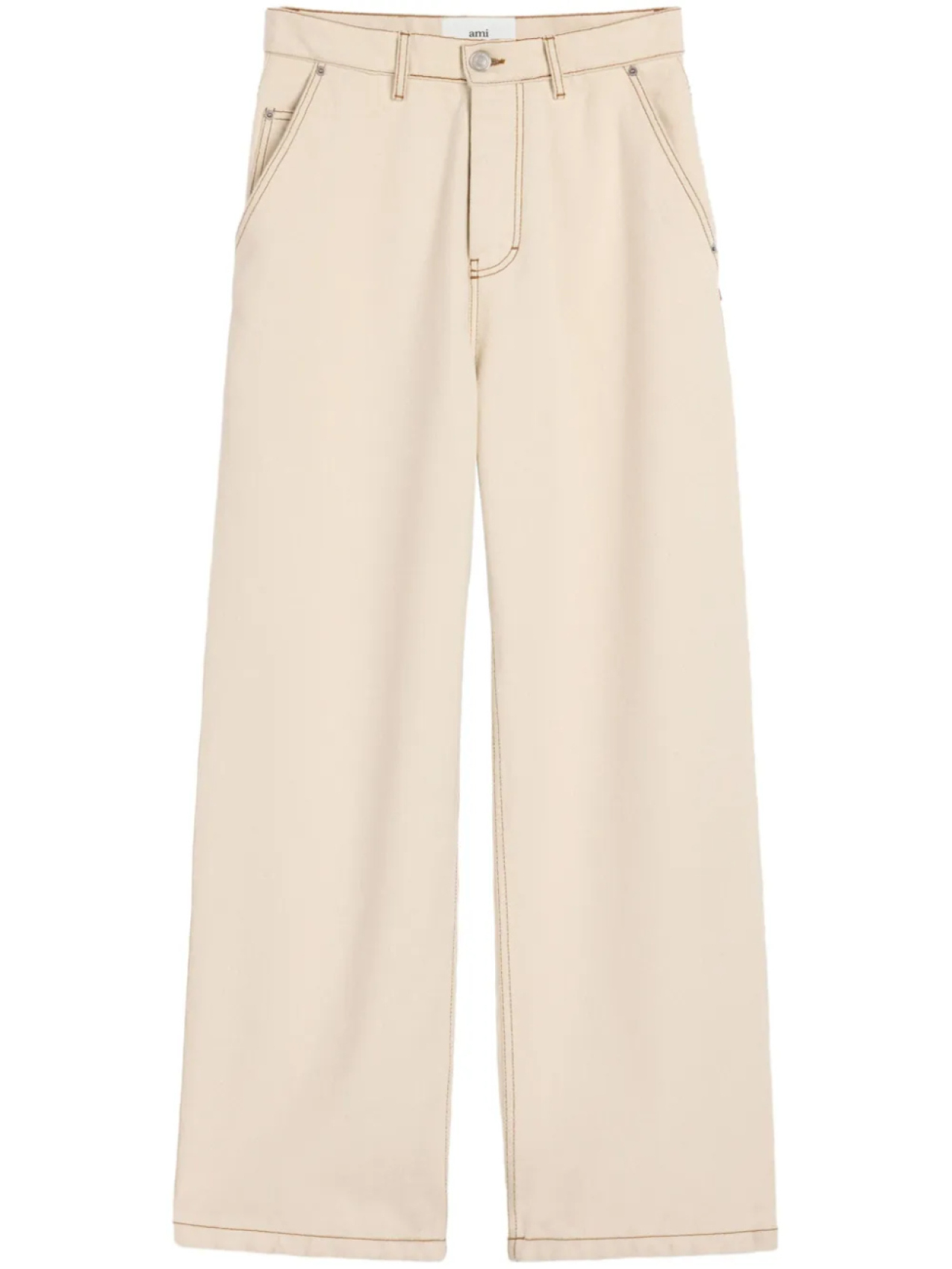 Широкие джинсы AMI Paris, белый
Широкие джинсы AMI Paris, белый