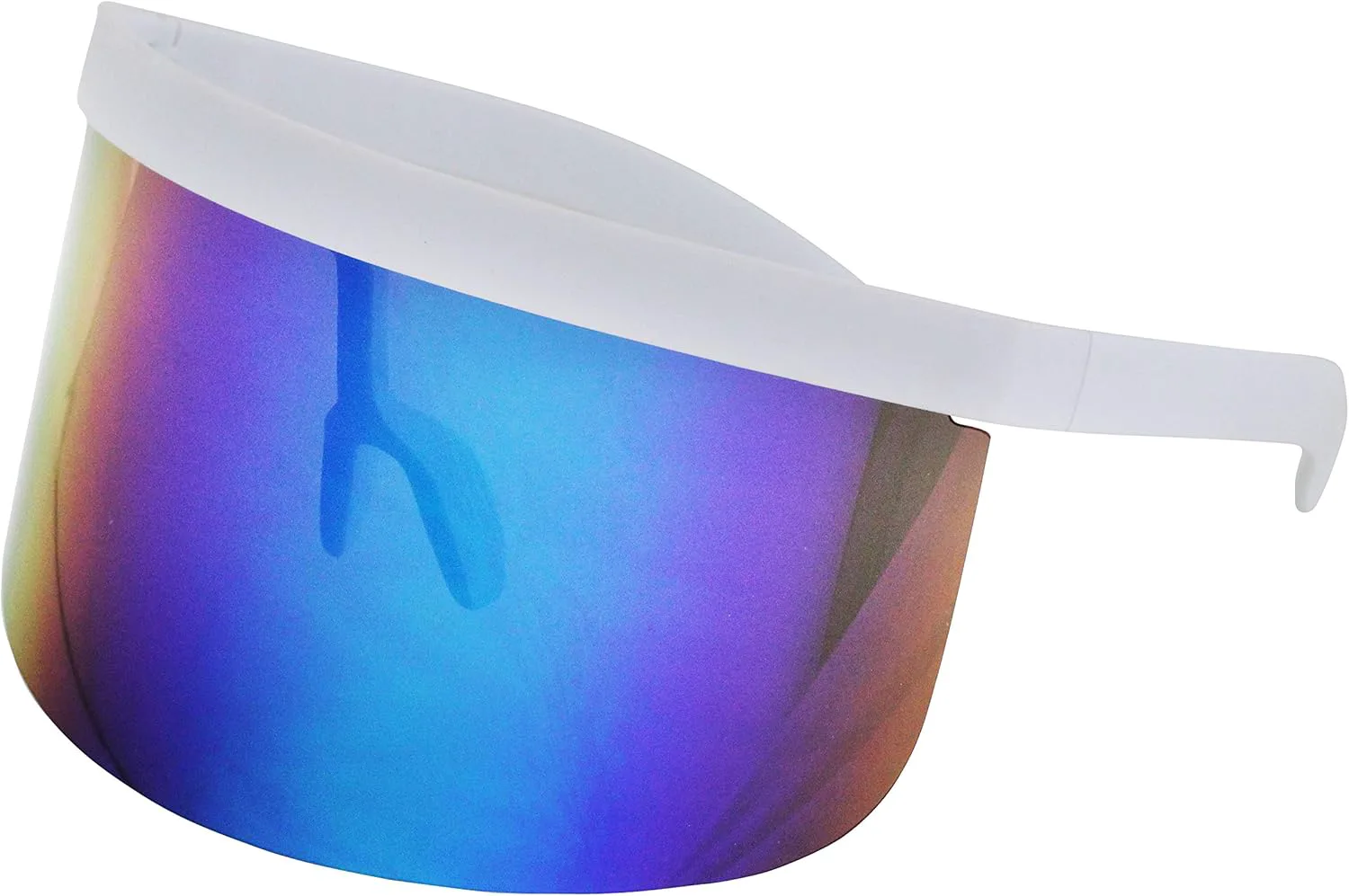 Футуристические солнцезащитные очки-щиток большого размера с плоским верхом, зеркальными монолинзами, 172 мм (бело-голубые) FLAWLESS EYEWEAR, White Blue Mirror
Футуристические солнцезащитные очки-щиток большого размера с плоским верхом, зеркальными монолинзами, 172 мм (бело-голубые) FLAWLESS EYEWEAR, White Blue Mirror