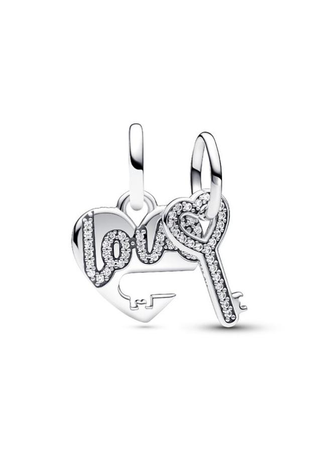 Шарм Pandora Splittable Heart & Key Dangle Charm, стерлинговое серебро
Шарм Pandora Splittable Heart & Key Dangle Charm, стерлинговое серебро