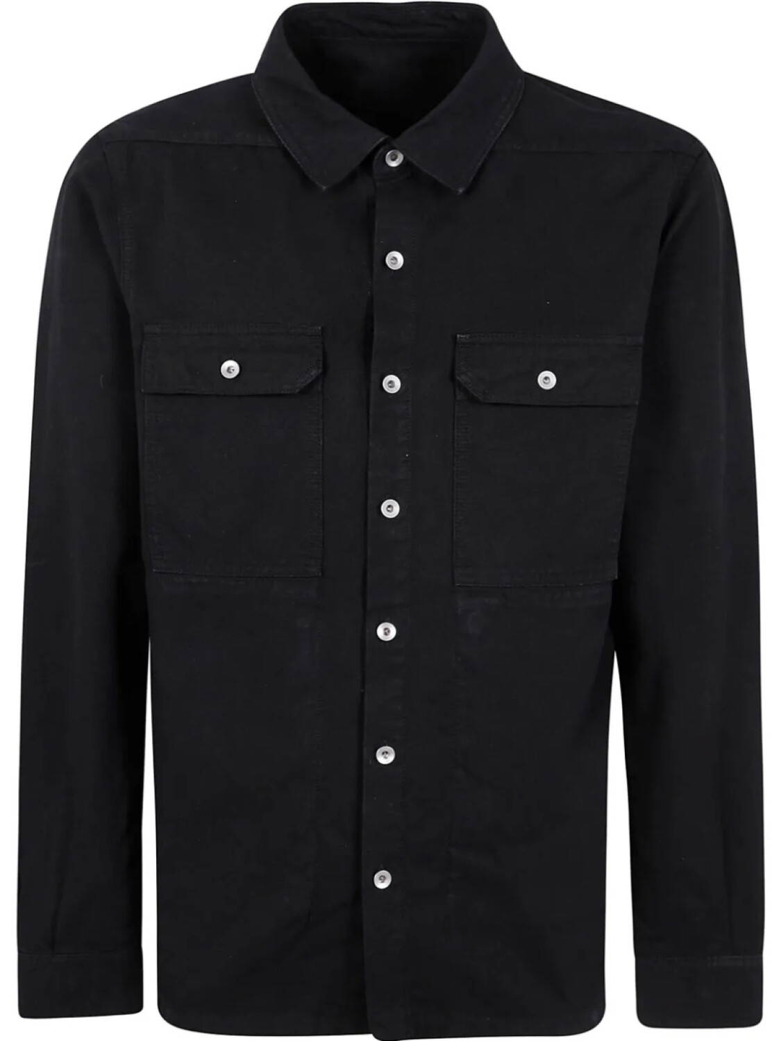 Рубашка на пуговицах из органического хлопка Rick Owens DRKSHDW, черный
Рубашка на пуговицах из органического хлопка Rick Owens DRKSHDW, черный