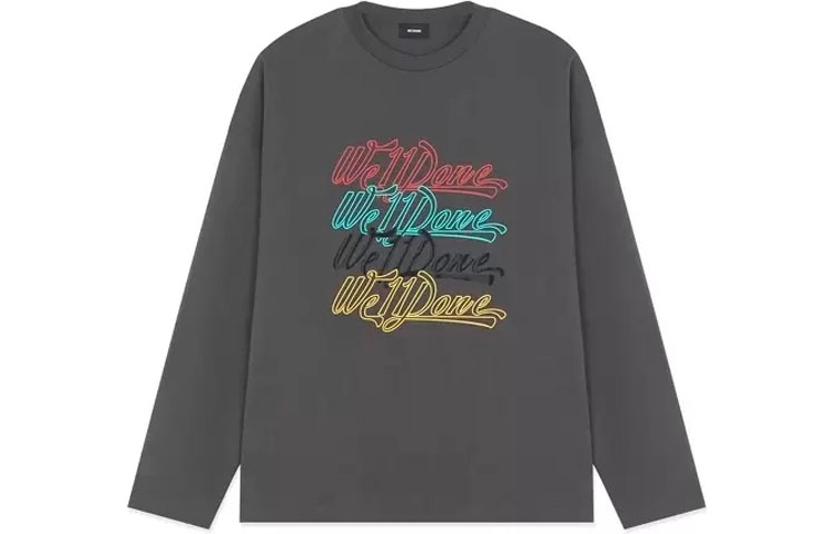 We11Done Футболка унисекс, темно-серая
We11Done Футболка унисекс, темно-серая