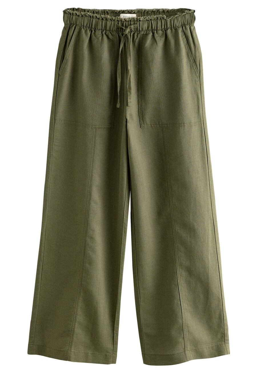 Широкие брюки Next, оливковый
Широкие брюки Next, оливковый