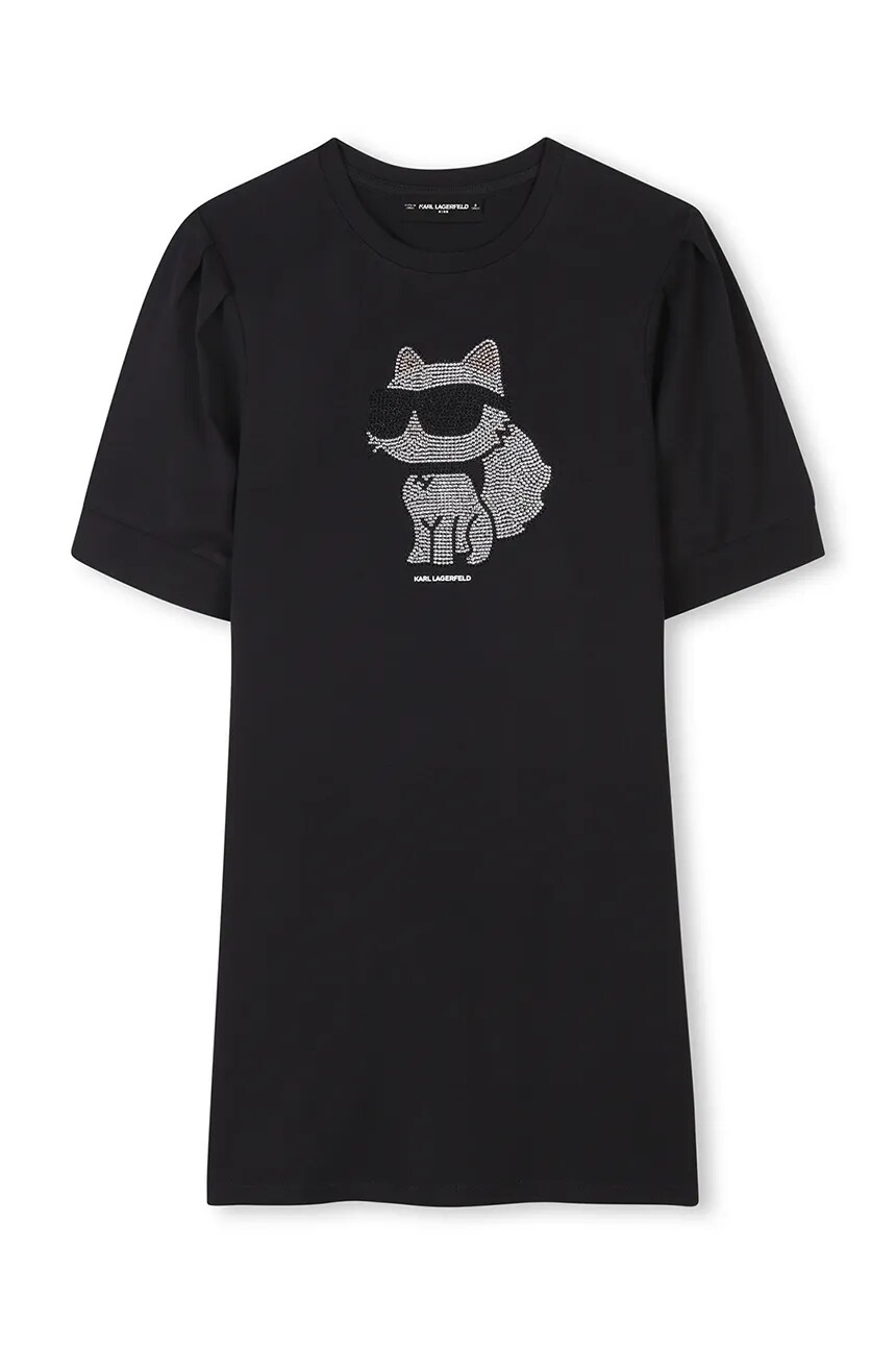 Детское платье Karl Lagerfeld, черный 
Детское платье Karl Lagerfeld, черный
