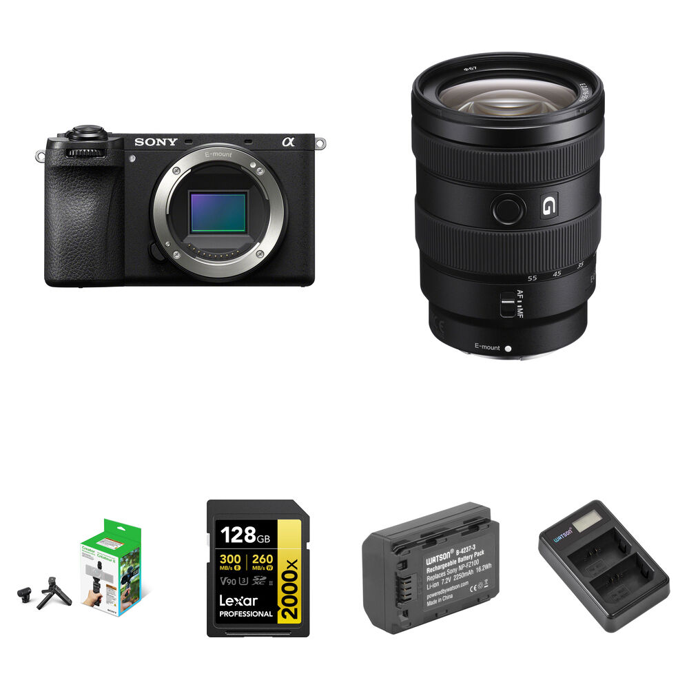 Беззеркальная камера Sony a6700 Mirrorless Camera with 16-55mm f/2.8 Lens and Content
Беззеркальная камера Sony a6700 Mirrorless Camera with 16-55mm f/2.8 Lens and Content