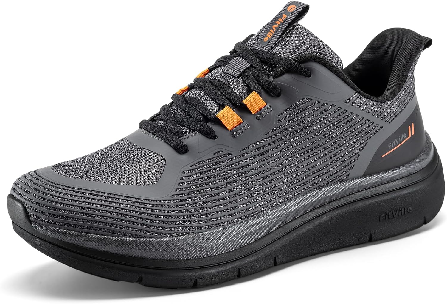 Мужские прогулочные кроссовки FitVille широкого размера, легкие, с амортизацией для тренировок, с облегчением боли, черный/серый
Мужские прогулочные кроссовки FitVille широкого размера, легкие, с амортизацией для тренировок, с облегчением боли, черный/серый