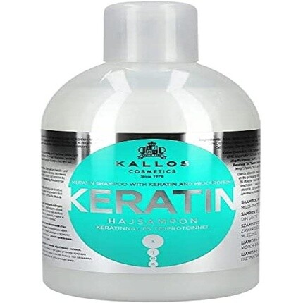 Косметический кератиновый шампунь с кератином и молочным протеином 1000мл, Kallos
Косметический кератиновый шампунь с кератином и молочным протеином 1000мл, Kallos
