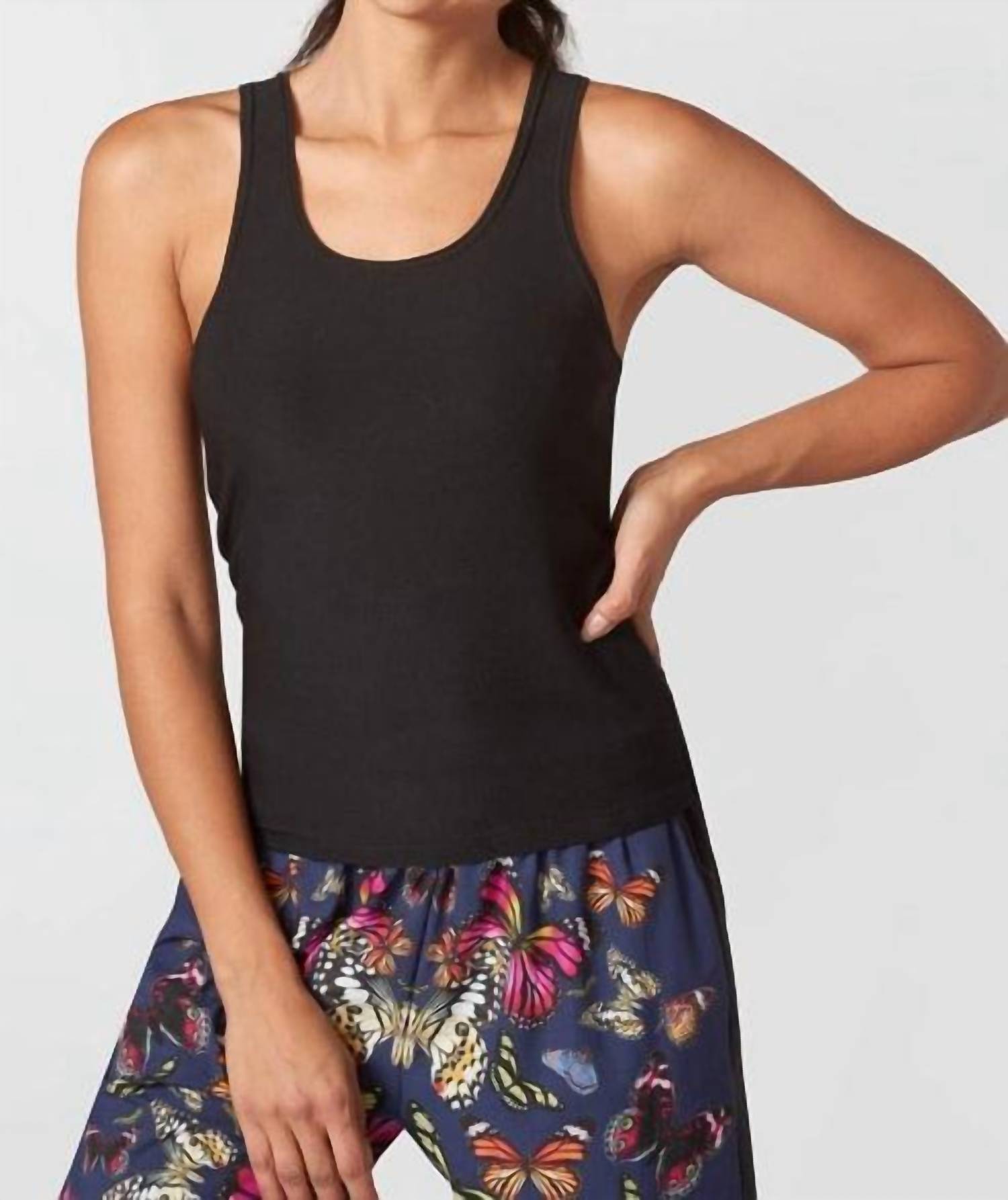 Облегающая майка Racerback черного цвета Terez
Облегающая майка Racerback черного цвета Terez