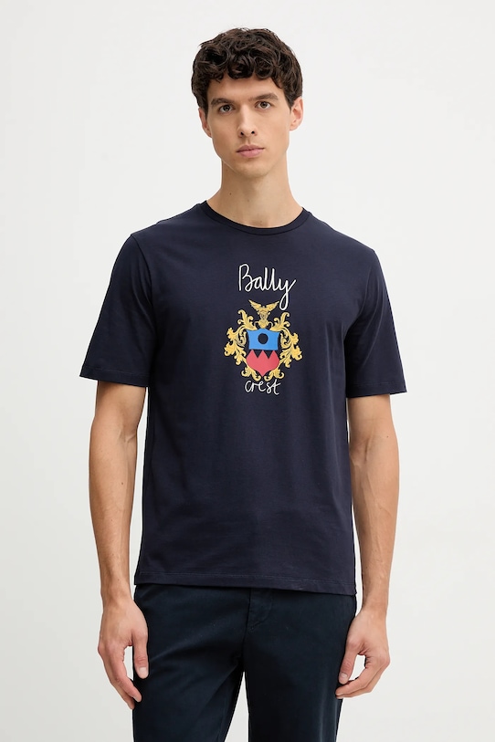 Хлопковая футболка Bally, темно-синий
Хлопковая футболка Bally, темно-синий