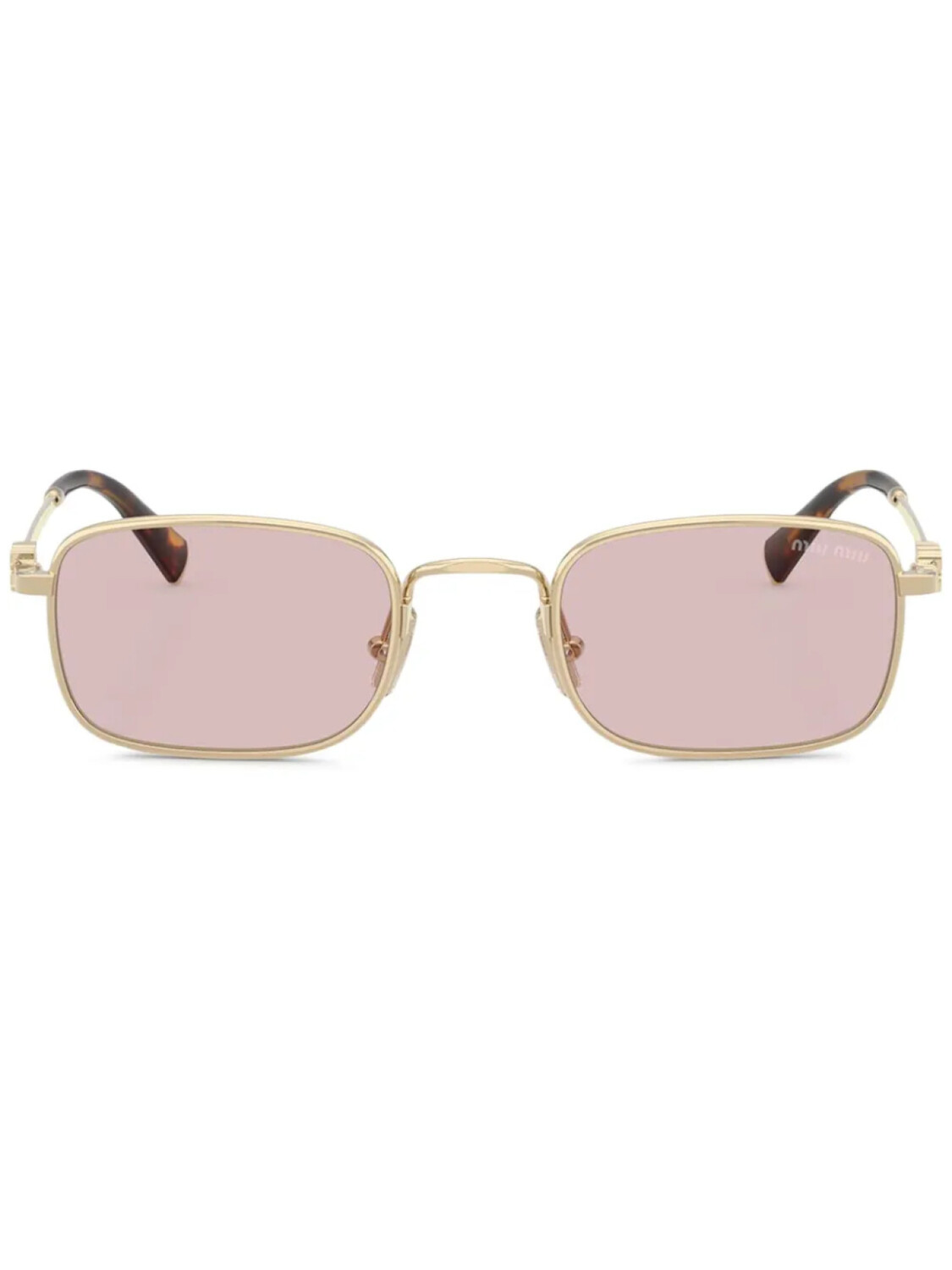 Miu Miu Eyewear солнцезащитные очки в прямоугольной оправе, золотой
Miu Miu Eyewear солнцезащитные очки в прямоугольной оправе, золотой