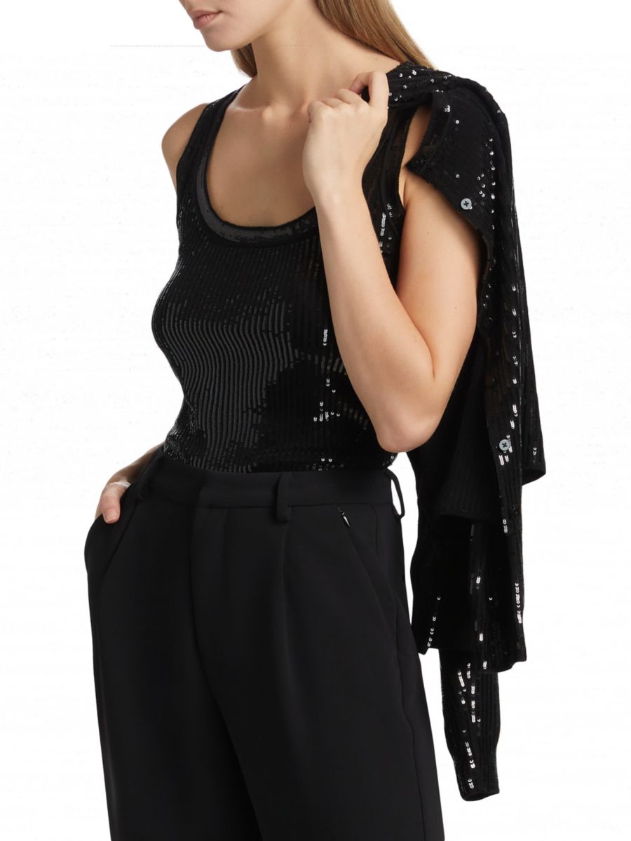 Шерстяной укороченный топ Isla с пайетками Kobi Halperin, черный
Шерстяной укороченный топ Isla с пайетками Kobi Halperin, черный