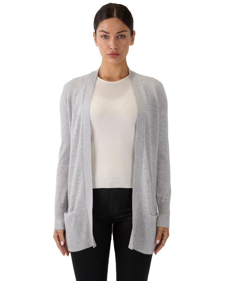 Женский кардиган из 100% кашемира | Длинный кардиган JENNIE LIU, Grey
Женский кардиган из 100% кашемира | Длинный кардиган JENNIE LIU, Grey