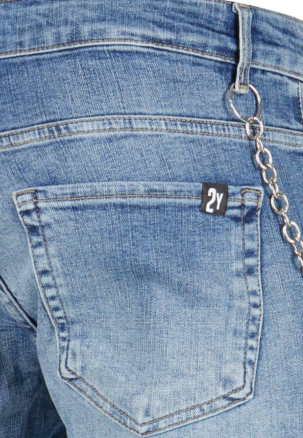 Джинсы слим Destroyed 2Y Studios, синие
Джинсы слим Destroyed 2Y Studios, синие