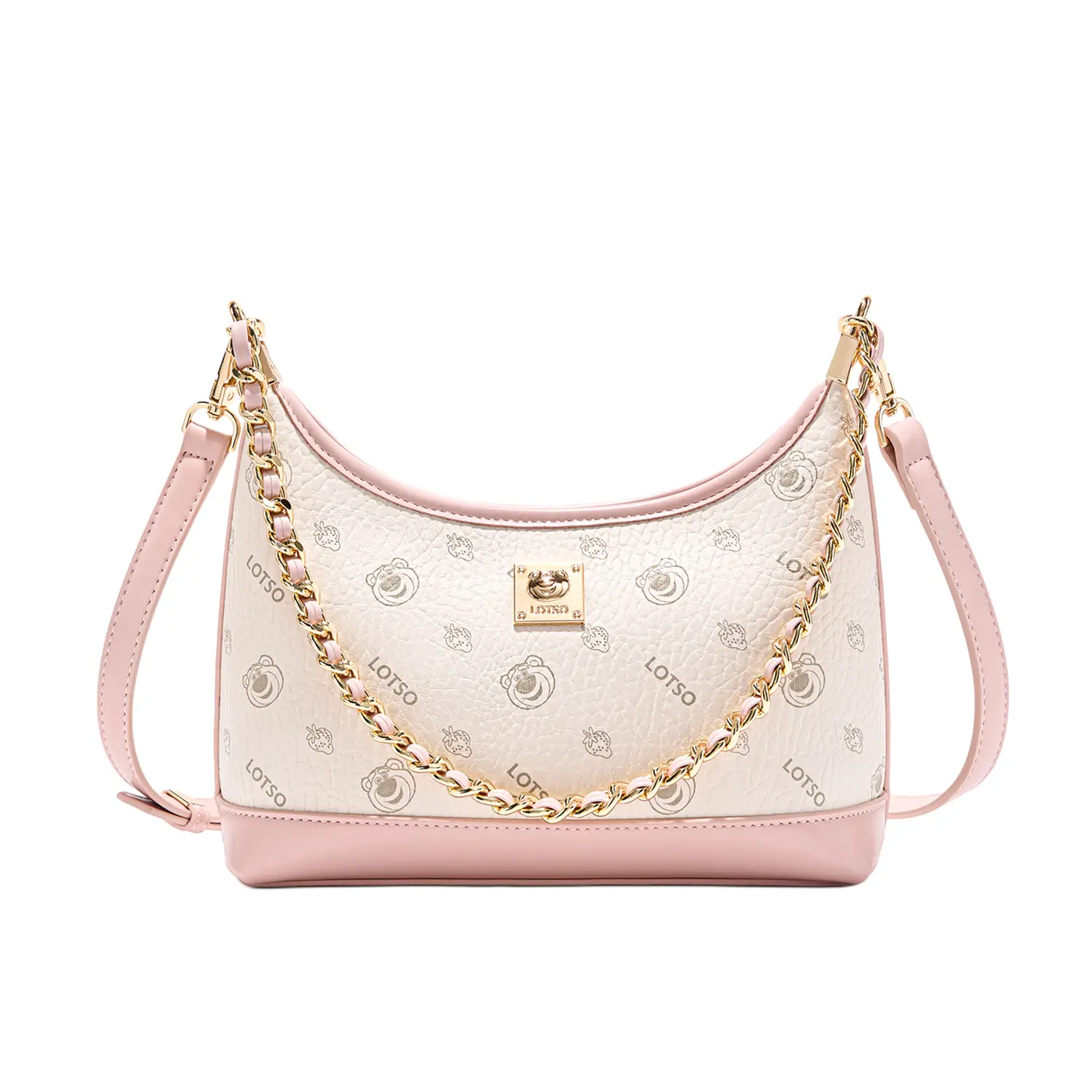 Disney Сумка через плечо из ПВХ серии Strawberry Bear женская разноцветная, Pink White
Disney Сумка через плечо из ПВХ серии Strawberry Bear женская разноцветная, Pink White