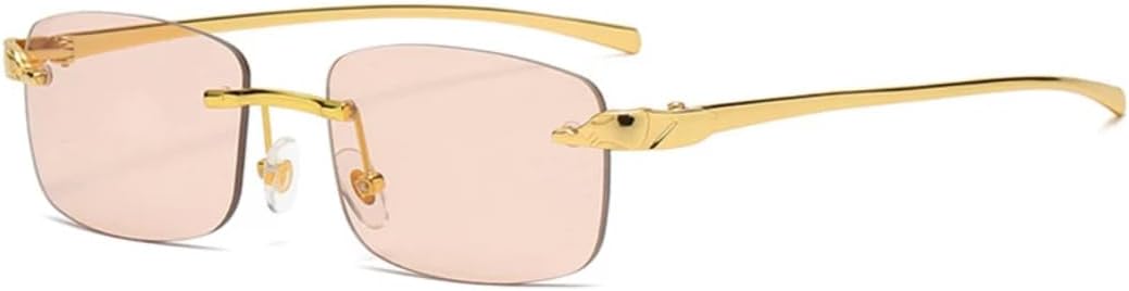 Винтажные солнцезащитные очки без оправы для женщин и мужчин, роскошные, популярные, для путешествий и вождения, металлические, маленькие, с защитой от УФ-излучения UV400 TVTBBVV, Pink
Винтажные солнцезащитные очки без оправы для женщин и мужчин, роскошные, популярные, для путешествий и вождения, металлические, маленькие, с защитой от УФ-излучения UV400 TVTBBVV, Pink