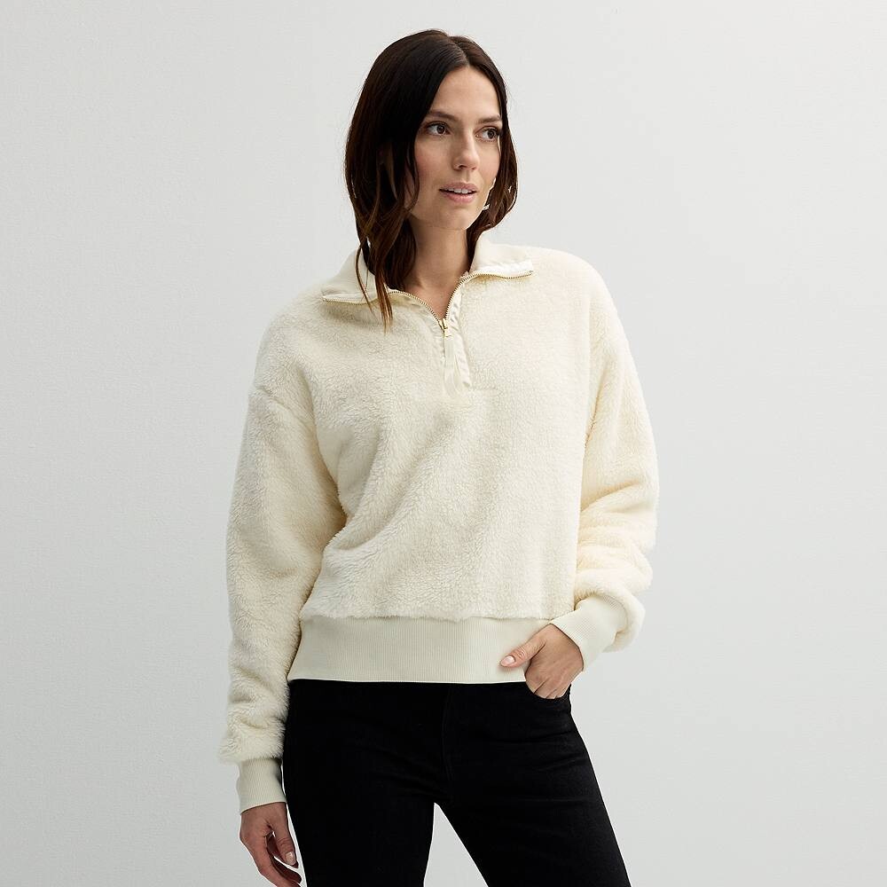 Женский уютный пуловер с молнией на четверть Sonoma Goods For Life, цвет Ivory Silk
Женский уютный пуловер с молнией на четверть Sonoma Goods For Life, цвет Ivory Silk