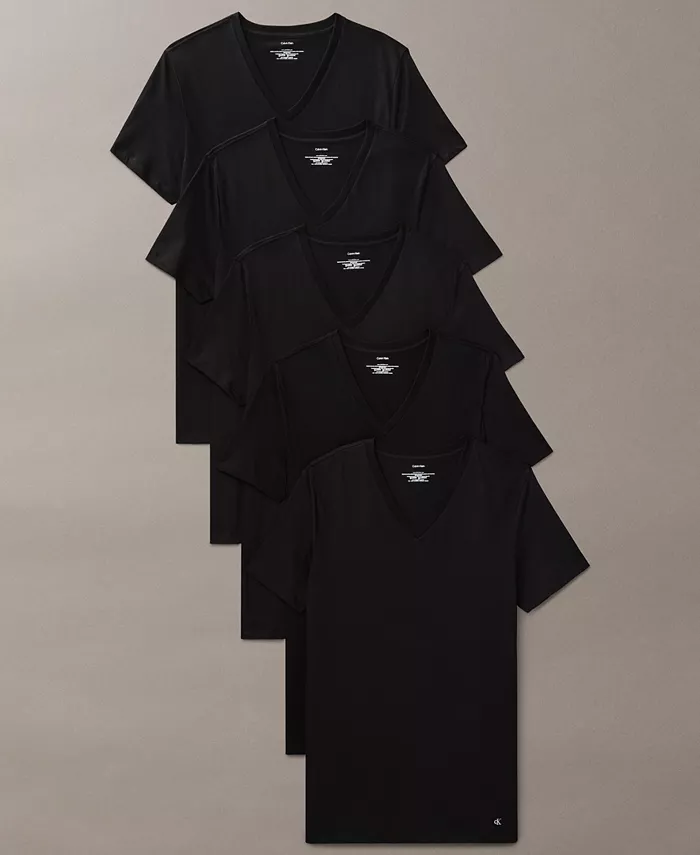 Мужские футболки с V-образным вырезом Cotton Classics, 5 штук Calvin Klein, черный
Мужские футболки с V-образным вырезом Cotton Classics, 5 штук Calvin Klein, черный