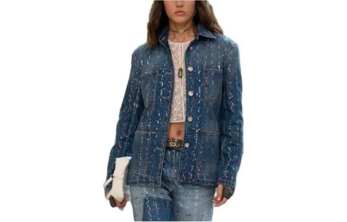 Куртка джинсовая женская Chanel на пуговицах, синий
Куртка джинсовая женская Chanel на пуговицах, синий