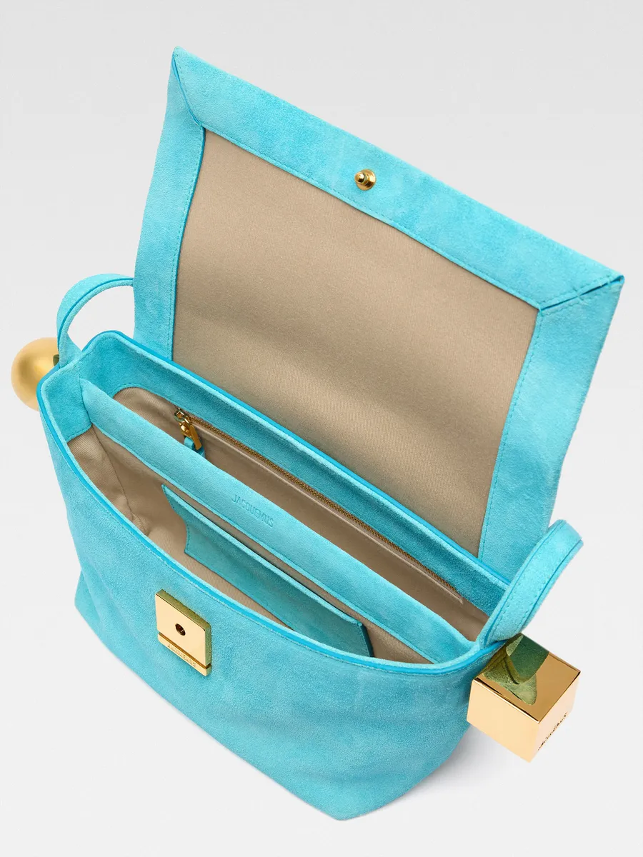 Сложенная сумка через плечо Ле Рон Карре Jacquemus, светло-бирюзовый
Сложенная сумка через плечо Ле Рон Карре Jacquemus, светло-бирюзовый