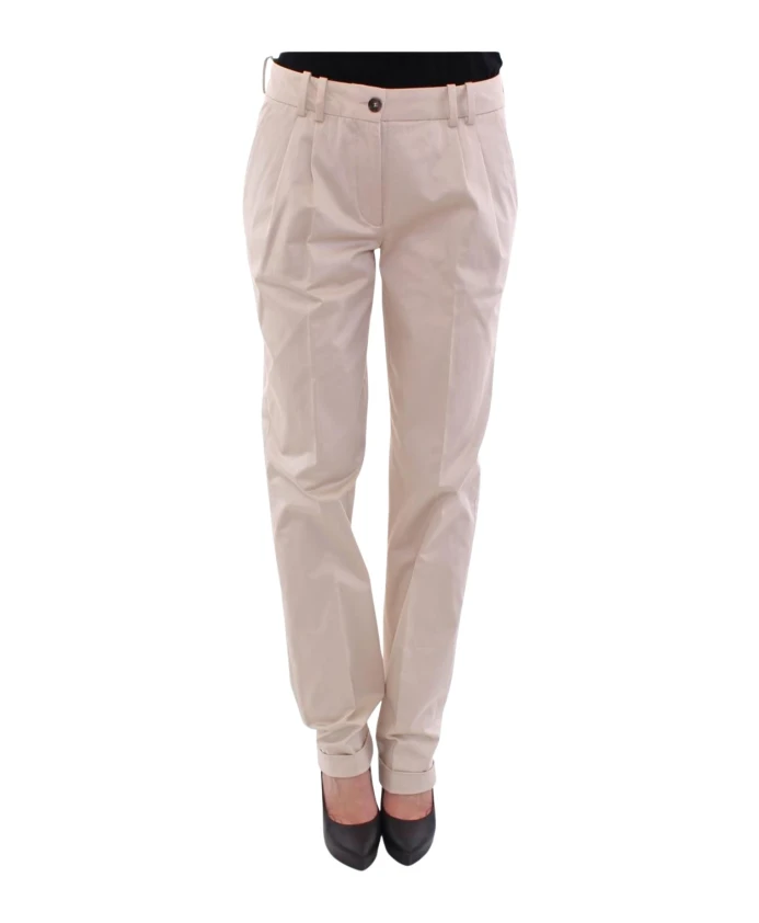 Стильные бежевые хлопковые брюки в складку Dolce & Gabbana, бежевый
Стильные бежевые хлопковые брюки в складку Dolce & Gabbana, бежевый