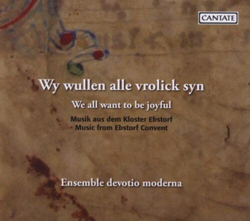 CD диск Ensemble Devotio Moderna / Volkhardt: We All Want to Be Joyful: Music from Ebstorf
CD диск Ensemble Devotio Moderna / Volkhardt: We All Want to Be Joyful: Music from Ebstorf