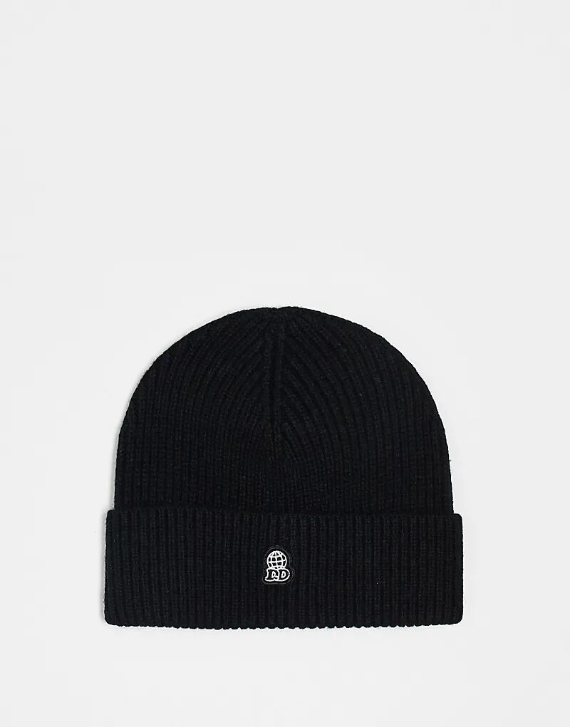 Шапка-бини унисекс из шерстяной смеси в рубчик с вышивкой DD global черного цвета Dr Denim
Шапка-бини унисекс из шерстяной смеси в рубчик с вышивкой DD global черного цвета Dr Denim