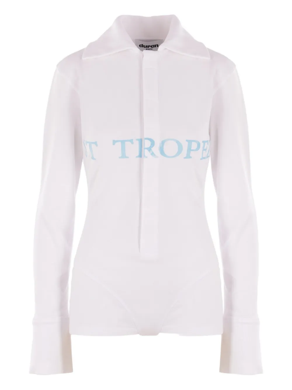 Боди из ткани пике Duran Lantink, белый 
Боди из ткани пике Duran Lantink, белый