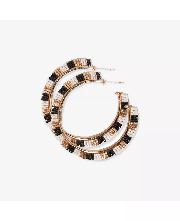 Серьги-Кольца Nora luxe из бисера Ink+Alloy, black
Серьги-Кольца Nora luxe из бисера Ink+Alloy, black