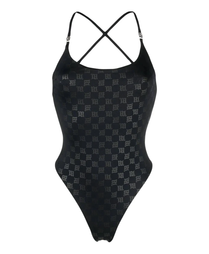 Черный цельный купальник с монограммой Misbhv, черный
Черный цельный купальник с монограммой Misbhv, черный