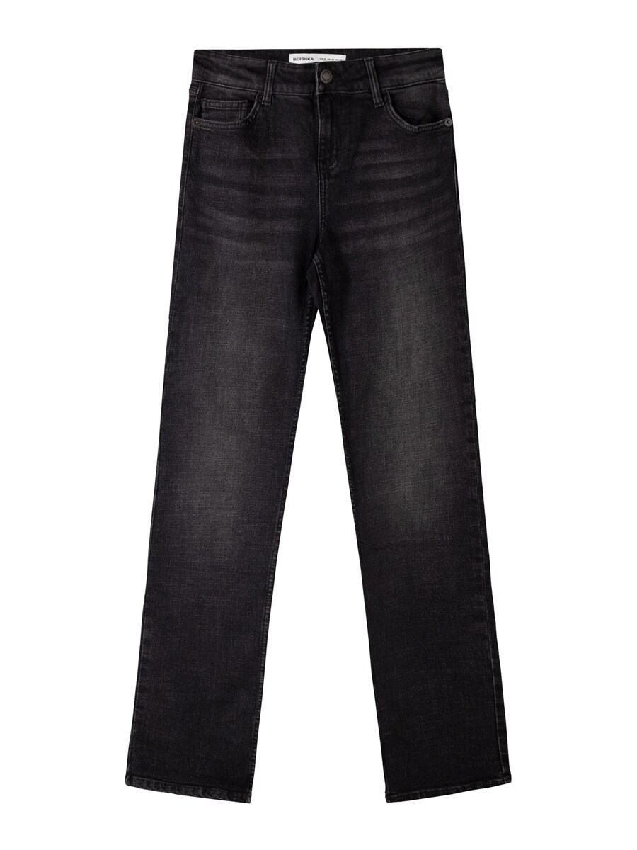 Облегающие джинсы Bershka, черный 
Облегающие джинсы Bershka, черный