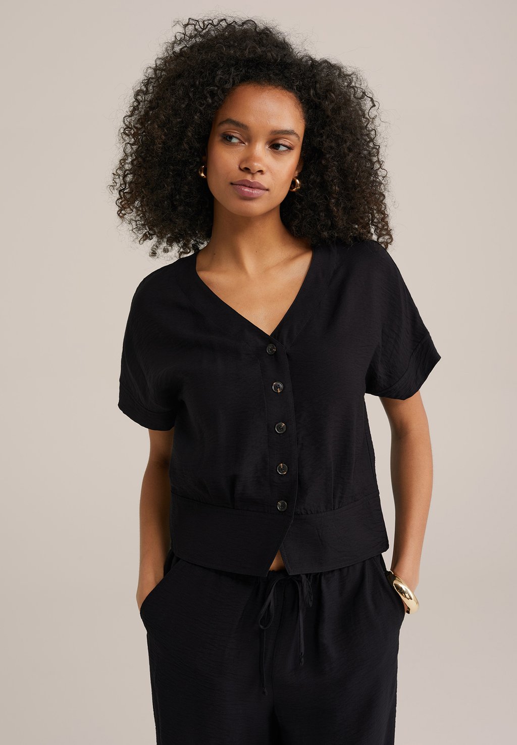 Блуза WE Fashion, черный
Блуза WE Fashion, черный