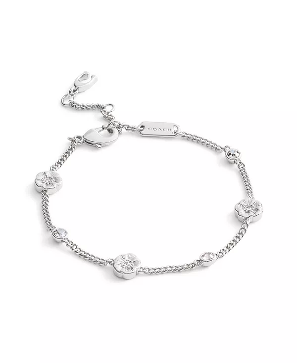 Браслет-Цепочка с фирменным принтом чайной розы из искусственного камня Coach, rhodium
Браслет-Цепочка с фирменным принтом чайной розы из искусственного камня Coach, rhodium