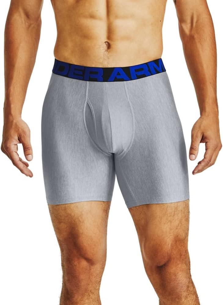 Under Armour мужские боксеры Multi-Pack Standard Tech, длина по внутреннему шву 6", комфорт на весь день и ультрамягкие, Academy Blue (408)/Mod Gray Light Heather
Under Armour мужские боксеры Multi-Pack Standard Tech, длина по внутреннему шву 6", комфорт на весь день и ультрамягкие, Academy Blue (408)/Mod Gray Light Heather