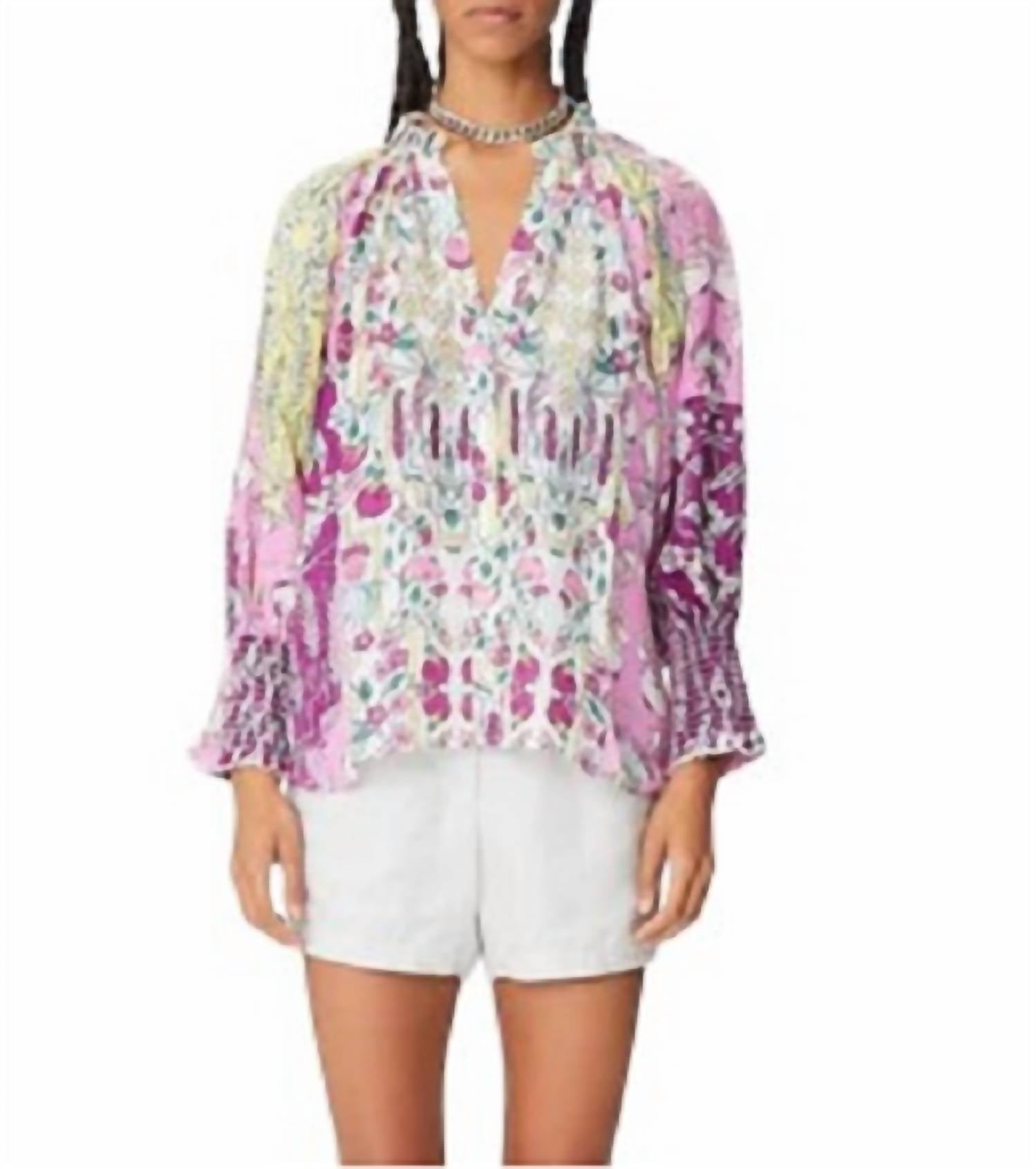 Блуза Bariloche Julieta розово-зеленого цвета Maria Cher
Блуза Bariloche Julieta розово-зеленого цвета Maria Cher